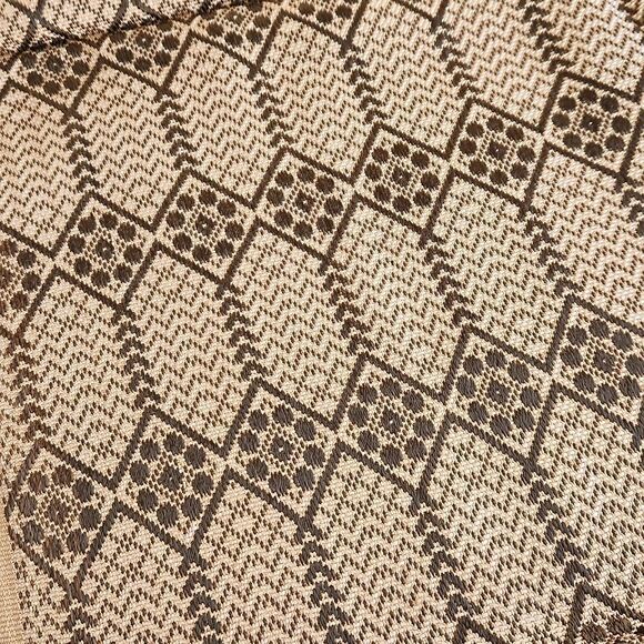 Lithuanian brown and gold woven table runner - Picture 4 of 6